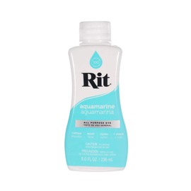 Rit Dye – 8 Oz. Liquid Fabric Dye for Clothing, Décor, and Crafts – Aquamarine with Color Fixative