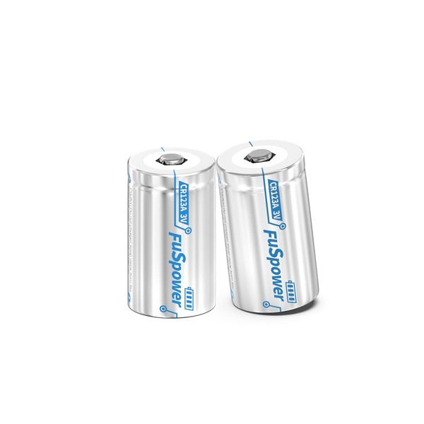 Fuspower CR123A Batteries CR17345 3v Lithium Battery 123A 1500mAh Batteries
