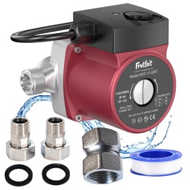 Hot Water Recirculating Pump for Water Heater, 3-Speed Hot Water Circulation Pump, 110V Hot Water Circulating Pump for House, Quiet Hot Water Pump with NPT 3/4" & 1/2" Adapters