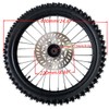 Beeking 70/100-19 Front Wheel Rim Tire Assembly for Dirt Bike