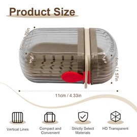 Travel Soap Case Portable Set of 2 - Leak-Proof and Waterproof Small Soap Containers with Lid for Bathroom, Shower, Gym, or Travel - Efficient Drainage Design Keeps Soap Dry and Secure