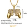 Game Controller Pendant Stainless Steel Punk Rock Necklace for Men