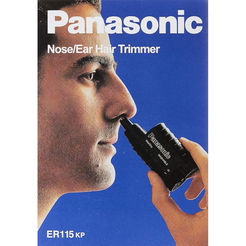 Panasonic ER115 Nose/Ear Hair Trimmer Black Safe & Effective Cutting