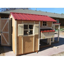 Emailed version only, The Cottage Coop, chicken coop with storage area