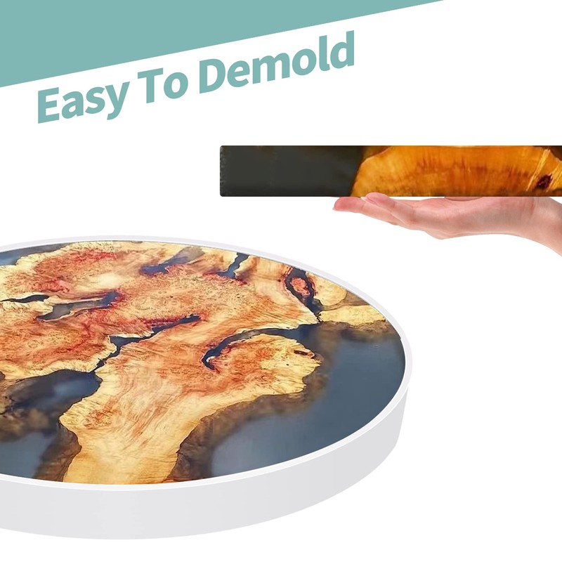 Extra Large Resin Table Mold 14 Inch Round Silicone Epoxy