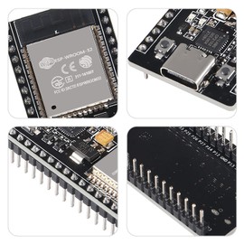 4Pcs ESP32 Development Board CP2102 Chip 38Pin Narrow Version WiFi + Bluetooth Microcontroller Dual Cores ESP-32 ESP-32D Board ESP-WROOM-32 2 in 1 Dual Core Low Power Consumption USB C Type C