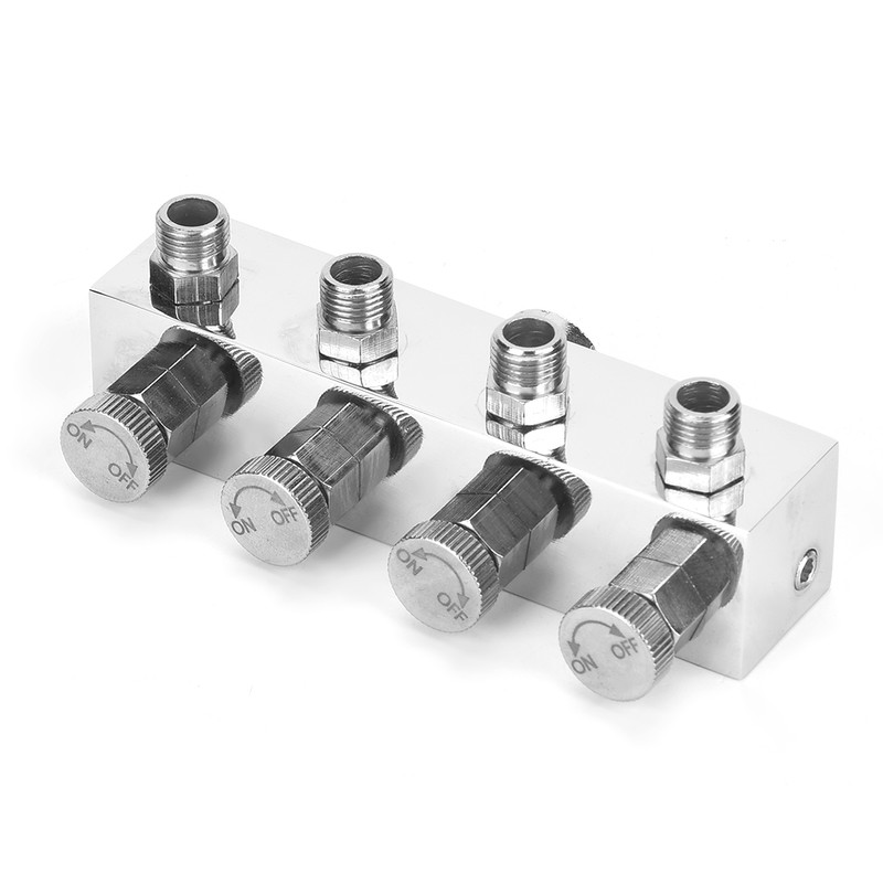 Multi function Adjustable Aluminium Air Hose Splitter Airbrush Adapter Fitting