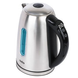 NELO Electric Kettle with 7 Temperature Control Presets, Digital Temperature Display, Multi-Colored LED Indicator Lights, Stainless Steel Tea Kettle & Hot Water Boiler, 360° Base, BPA-Free, 1.7 Liters