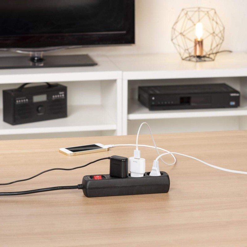 Hama Set of 2 3-Way Power Strip (2x Multiple Sockets