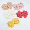 Esumun Baby Girls Waffle Knitting Hair Bow Headwrap, Wool Knitted