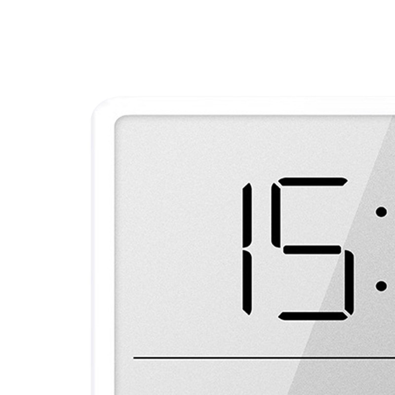 Digital Alarm Clock LCD Screen Temperature Humidity Time Display Electronic