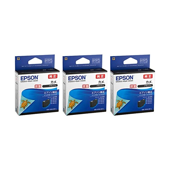 Epson Genuine Ink KAM-BK-L Turtle Black L (Extra Volume) Set