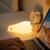 HAPPYBAG LED Lying Flat Duck Night Light, 3 Level Dimmable