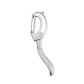 ARFUKA Vegetable Peeler Potato Vegetable Apple Peelers for Fruit Carrot Veggie Squirrel Shape Potatoes Peeler Stainless Steel Peeler with Comfortable Handle Silver