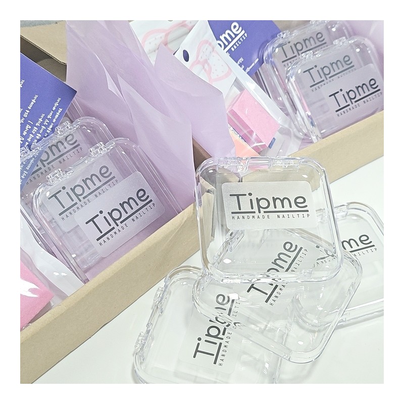 Hologram Iron Handmade Nail Tips - Petite Almond / 홀로그램