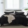 ELIMMO King Duvet Cover - 3 Piece 100% Washed Cotton