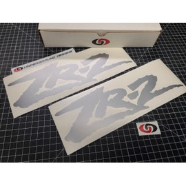 ZR2 Decals (2pk) Truck Bed Fender ZR-2 Stickers Fits 1994-2005 S10 Sonoma Blazer Tracker 4x4 Select Colors: (Metallic Silver)