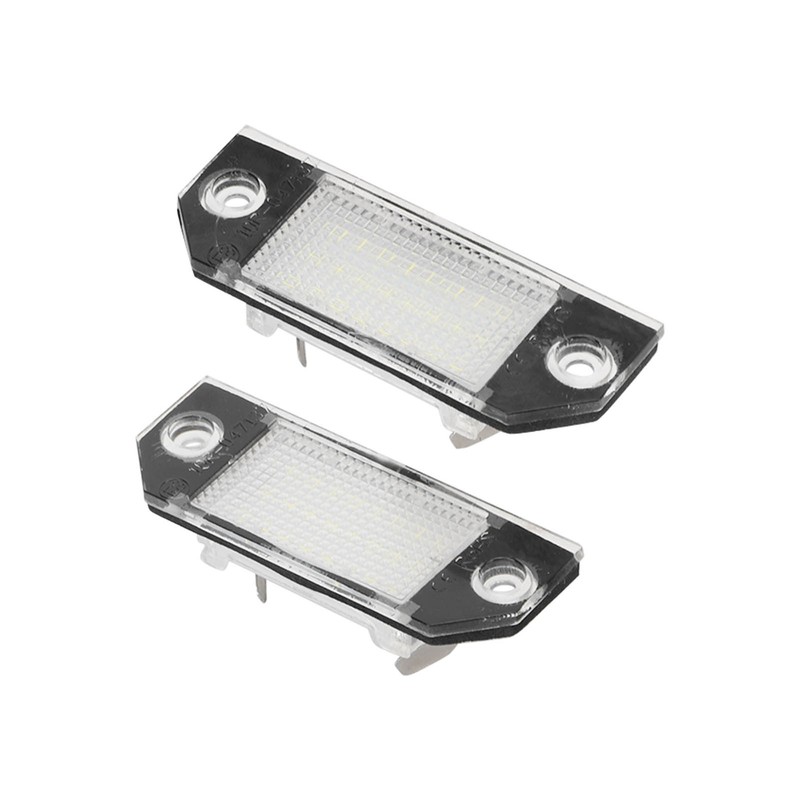 Pair LED Licence Plate Light Anti Rear End Collision Replacement