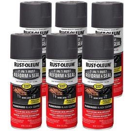 Rust-Oleum 344713 2-In-1 Rust Reform & Seal Spray 12oz 6 pack