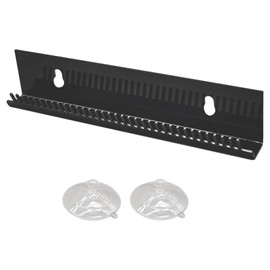 zalati Hair Extension Hanger Wig Holder Wall Mount with 2 Suction Cups for Storing Display Stands Washing, Styling, Combing and Drying - Black