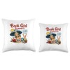 Book Girl Summer We Read At Dawn Throw Pillow