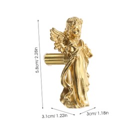 Operitacx Retro Messinggriff Innen Antik Pull Möbelgriffe Innenknopf Türgriff Schrankgriff Teile Metallgriff Metallschrankgriff Golden