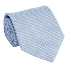 vineyard vines Men's Micro Whales Silk Tie, Jake Blue, 58