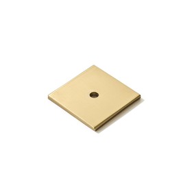Khtumeware 10-Pack 1-1/2 Inch Square Backplate for Knobs in Champagne Bronze Cabinet Hardware Knob Backplate/Back Plate