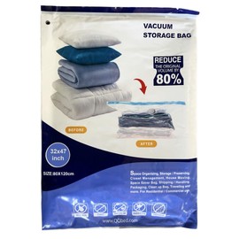 QQbed 50 Pack Extra Large Vacuum Storage Bags for Storage Organization, size 47"x32"
