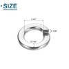 sourcing map 7/16" Split Lock Washer, 30Pcs 304 Stainless Steel
