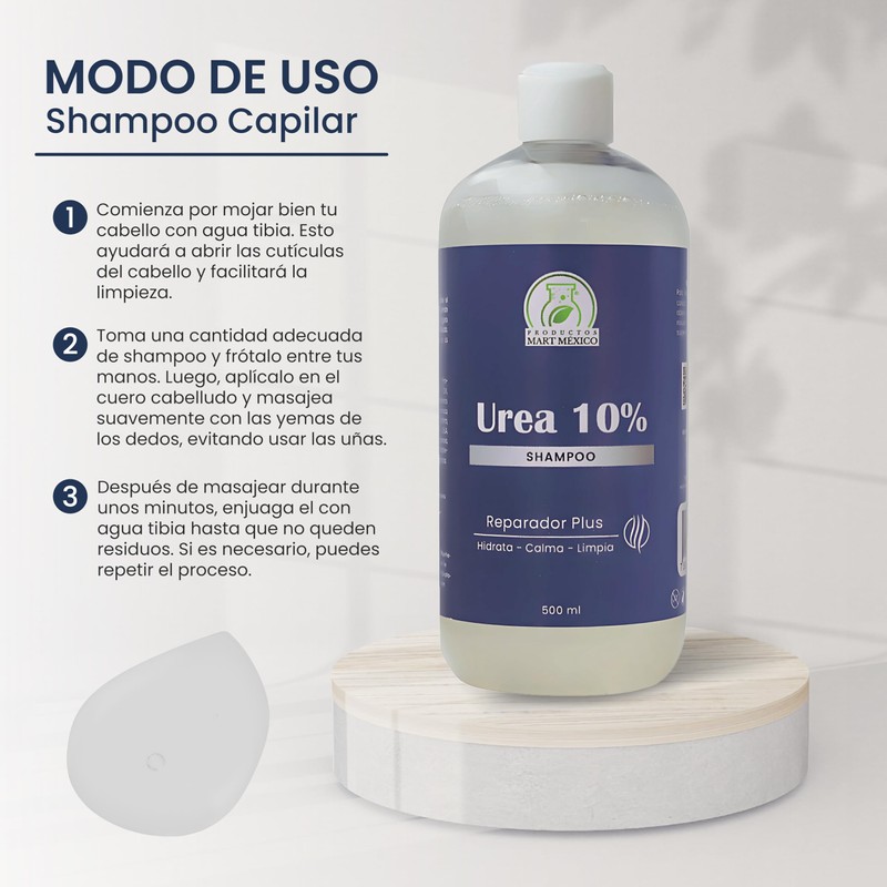 Shampoo de Urea Hidrata y Repara Productos Mart Mexico 500