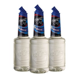 Finest Call Premium Pure Cane Sugar Simple Syrup Mix, 1 Liter Bottle (33.8 Fl Oz), Pack of 3