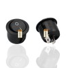 Lsgoodcare 30PCS Round Type Switch Black AC 6A 250V 10A