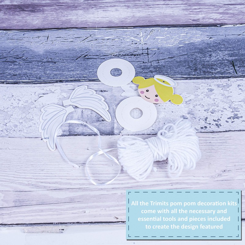 Trimits Pom Pom Decoration Kits, 6.5 x 10cm, Reindeer