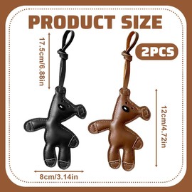 NHPY Pack of 2 Key Chain Bear Bag Charms, Bag Pendant, Ted-Dy Cute Keychain for Bags, Keys, Children and Women (2 Colours)