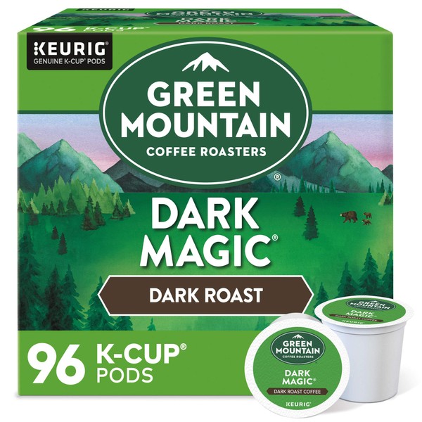 Green Mountain Coffee Roasters Dark Magic Coffee, Keurig Single-Serve K-Cup pods, Dark Roast, 24 Count, Pack of 4