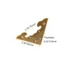 Tiazza 4Pcs Antique Brass Decorative Box Corner Protector, Wooden Jewelry