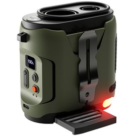 Portable Waist Fan 2025 Upgrade , Personal Fan Clip on with Rechargeable Battery operated, 24H Cooling,5 Speeds,16500RPM Hands-Free Belt Neck Fan for Outdoor Jobsite Gardening Camping Travel (Green)