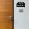 decorelax Sweet Home Themed Black Metal Key Holder for Wall
