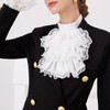 hokojix Detachable Ruffled Jabot Collar Multilayered Lace Collar for Victorian