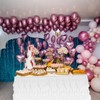 sourcing map 14ft White Tutu Table Skirt, Tulle Curly Willow