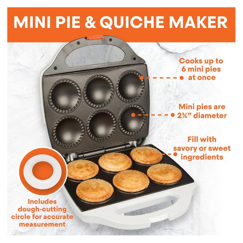 MasterChef Mini Pie & Quiche Maker- Holiday Pie Baker Cooks