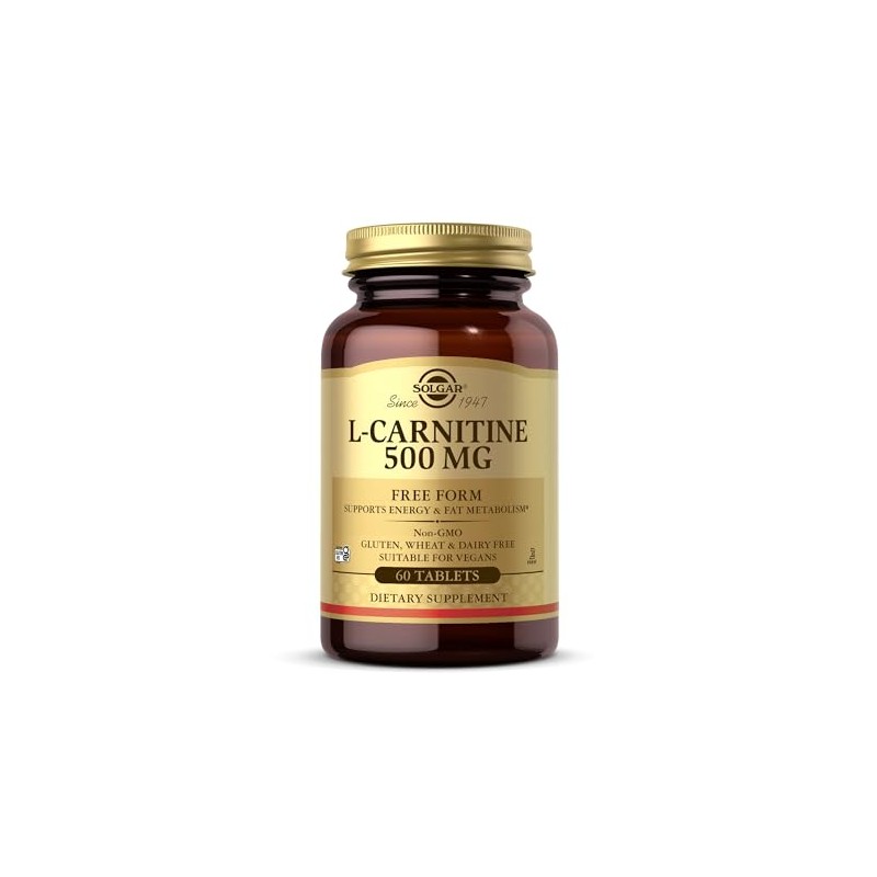 Solgar 500 mg L-Carnitine Tablets - Pack of 60