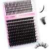 GEMERRY Eyelash Extensions Spikes DIY Cluster Eyelashes D Curl Individual