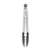 KitchenAid Silicone Tipped Stainless Steel Tongs, Black, 9 Inch