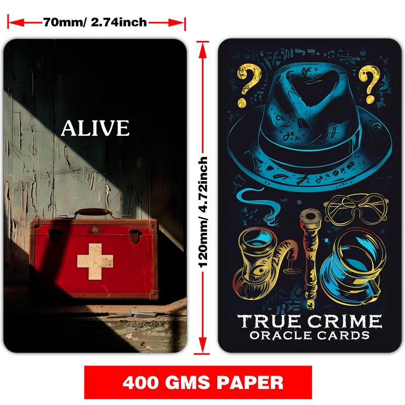 soulme True Crime Clues Oracle Cards, Conspiracy and Investigation Oracle
