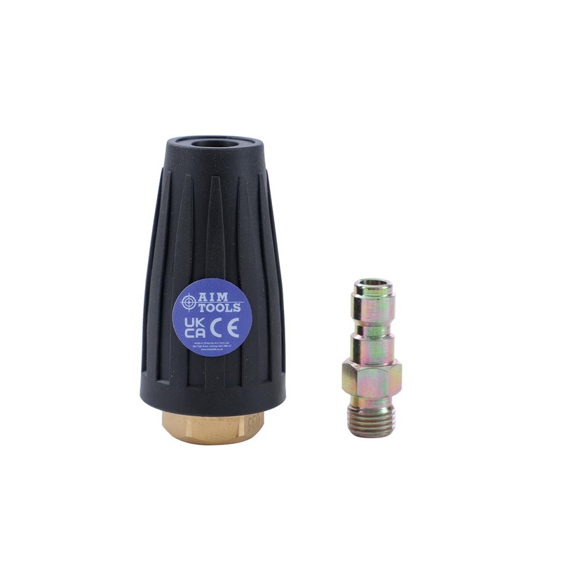 AIM Tools Rotating Turbo Nozzle for Pressure Washer Solid Brass
