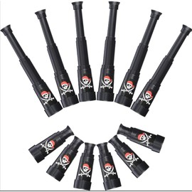 LPZMPZ Pirate Telescope for Children Party Bag Pirate Telescope Children's Birthday Set for Pirate Accessories Toy Pirate Party Accessories Costume Accessories Children Pack of 12
