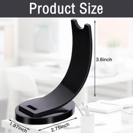 Maitys 2 Pieces Acrylic Electronic Pen Holder Pen Display Stand Pencil Display Holder Fountain Pen Ballpoint Pen Display Rack for Home School Office or Store Use (Black)