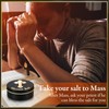 Reallnaive Blessed Salt Cellar Holy Salt Container with Gold Cross